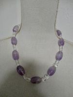 Halskette Amethyst/Bergkristall
