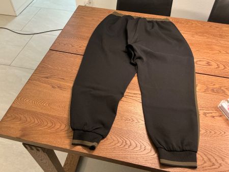 Freizeithose schwarz mit Streifen Gr.XL