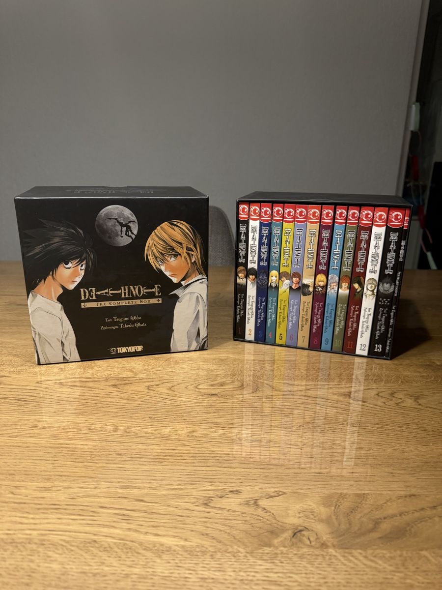 Bücher: Death Note Komplettbox | Band 1-13 + Postkartenbuch – Neu (gemäss Beschreibung) aus Romanshorn von princi_3000