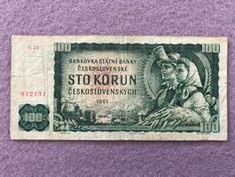 Tschechoslowakei 1961 - 100 Kronen / Korun
