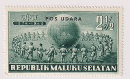 Rarität: UPU-Marke der Repuplik Maluku Selatan. Postfrisch.