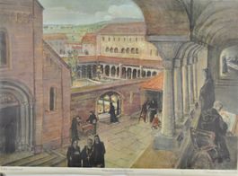 Schulwandbild Kloster von Otto Kälin @juno