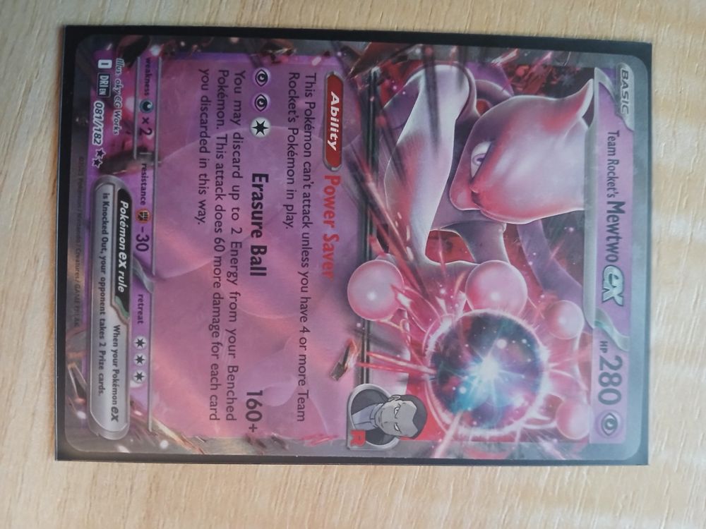 Pokemon Team Rockets Mewtwo Ex 081 Destined Rivals EN (D'occasion) à ...
