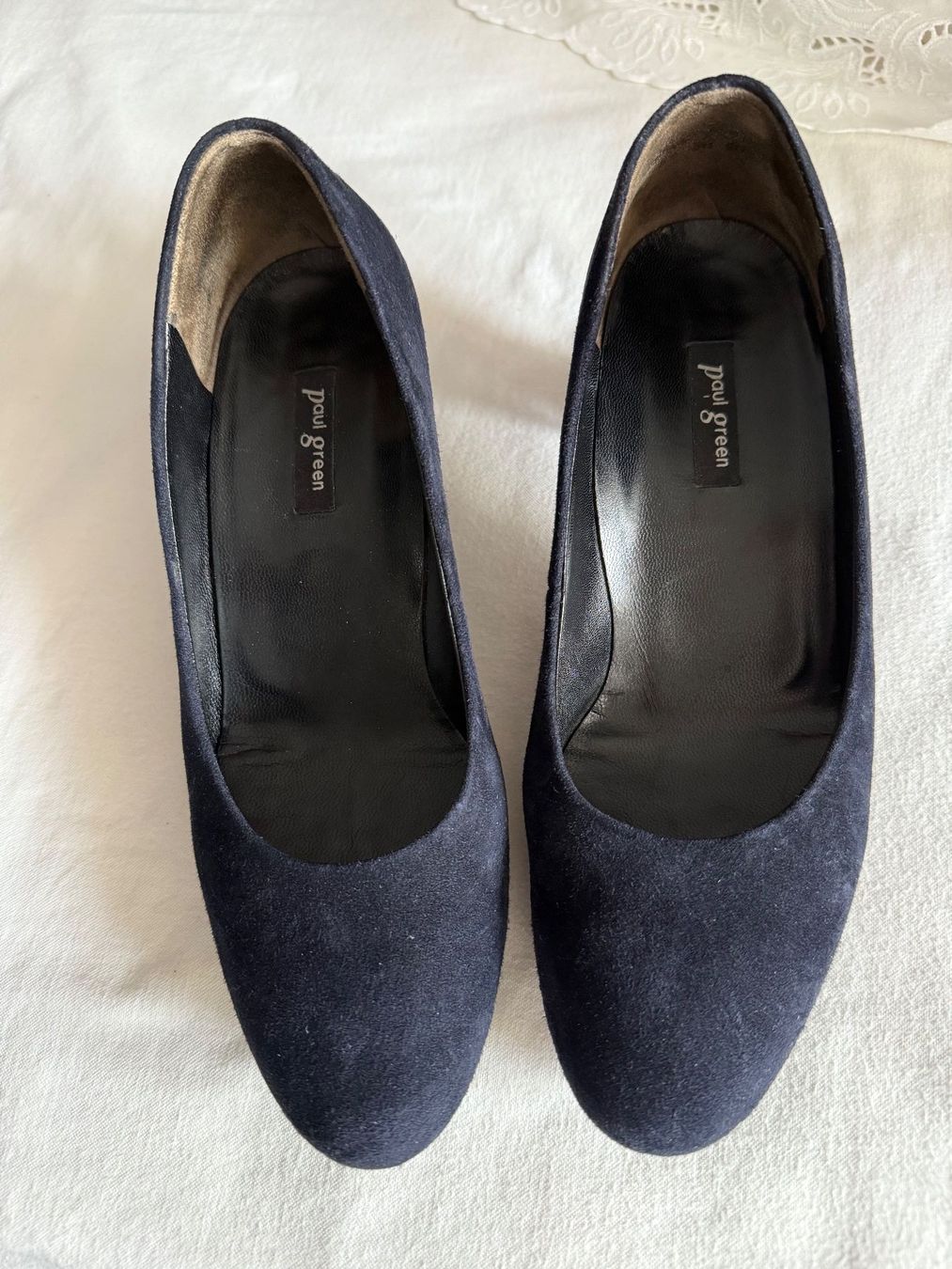 Paul Green Scarpe da donna: Paul Green Echtleder Pumps, Gr. 37, Dunkelblau – Usato da Saanen venduto da aom01