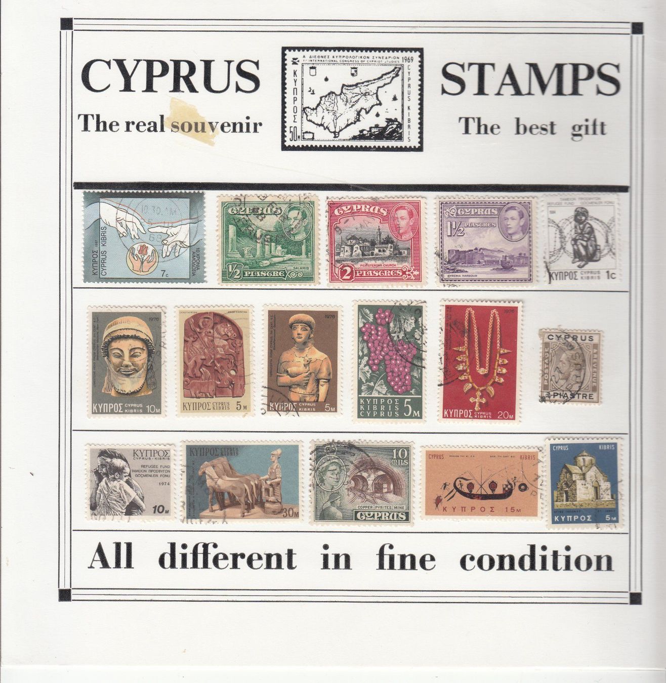 Tutti i francobolli: Cyprus Souvenir – Usato da Bürglen TG venduto da StampGraf