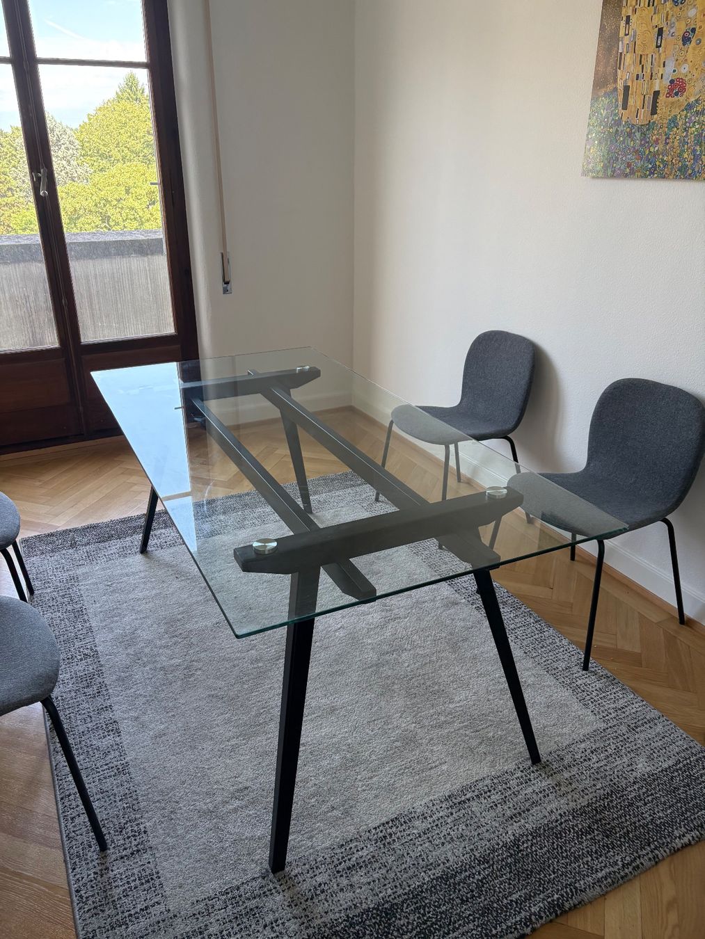 Tische: Table en verre – Gebraucht aus Genève von dam_gy79