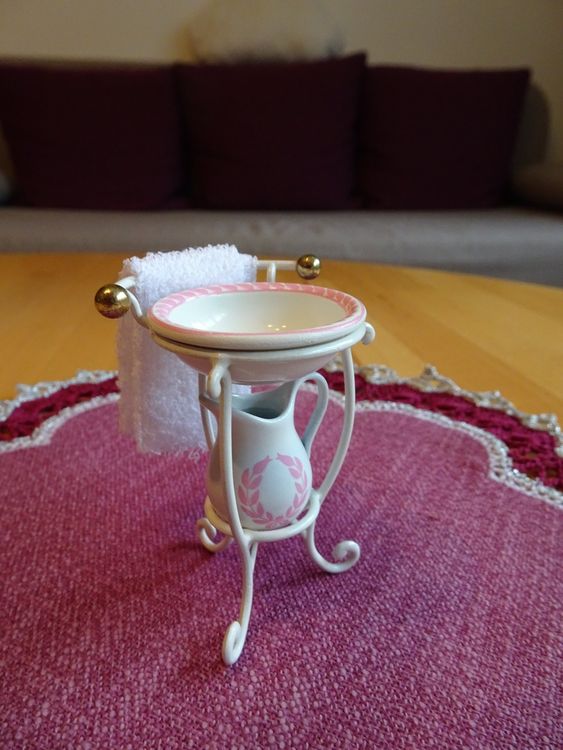 Melody Jane Puppenhaus-Zubehör – 2-tintling Töpfe & Ständer, Miniatur-Schreibtisch-Dekoration