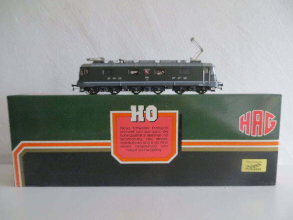 Hag H0: SBB Re 6/6 11668 Stein-Säck., grün, Nr. 205, WS, OVP (Gebraucht ...