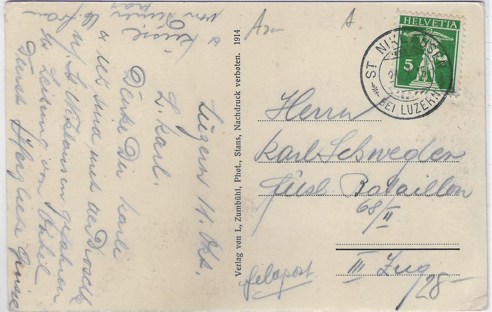 Cartes postales: Hotel und Pension St. Niklausen bei – D'occasion à Ettingen par Kartenplanet 1
