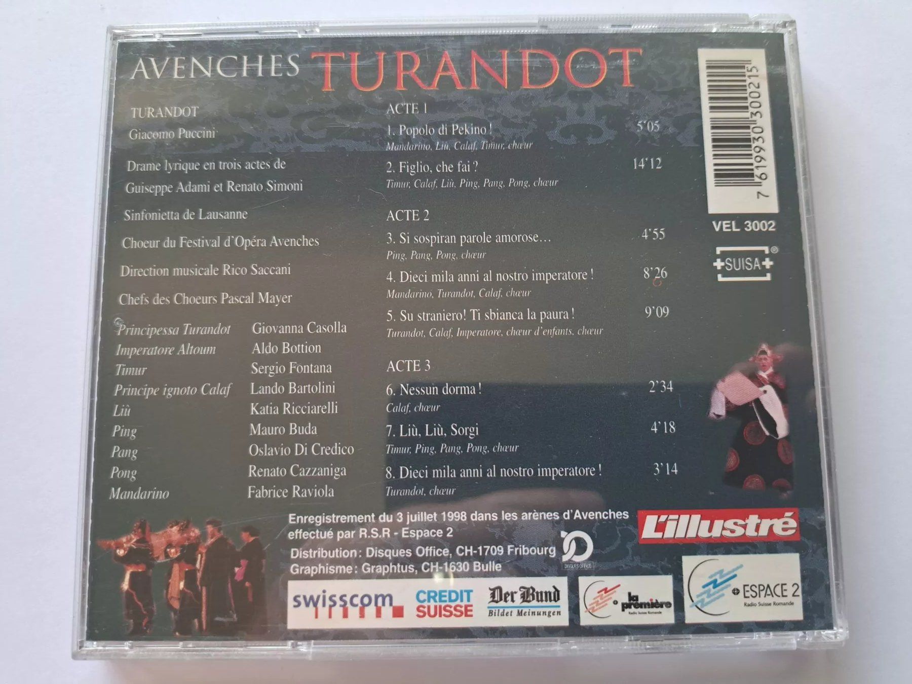 CD: Cd Avenches Turandot  – Usato da Pully venduto da bro_n52j 1