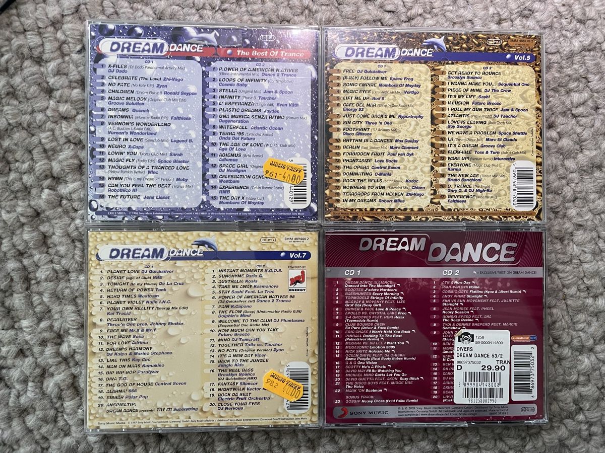CD: 4x Dream Dance (Vol.1/5/7/53) – Usato da Reinach AG venduto da trigger7811 1