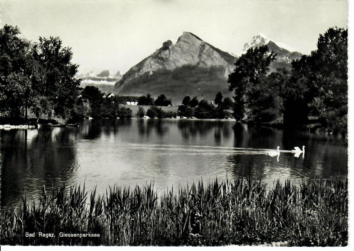 Cartes postales: Bad Ragaz - Giessenparksee – D'occasion à Hochdorf par Ziegel-16