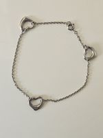 Tiffany & Co. 925 Silber Open heart Armband Original