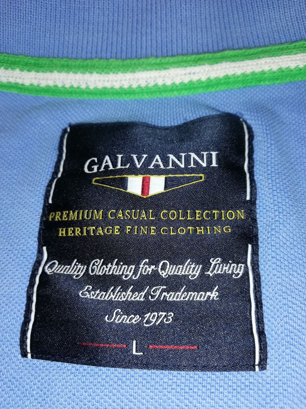 Magliette Polo: Polo Galvani bleu pale L – Usato da Genève venduto da ant_5hwp 2