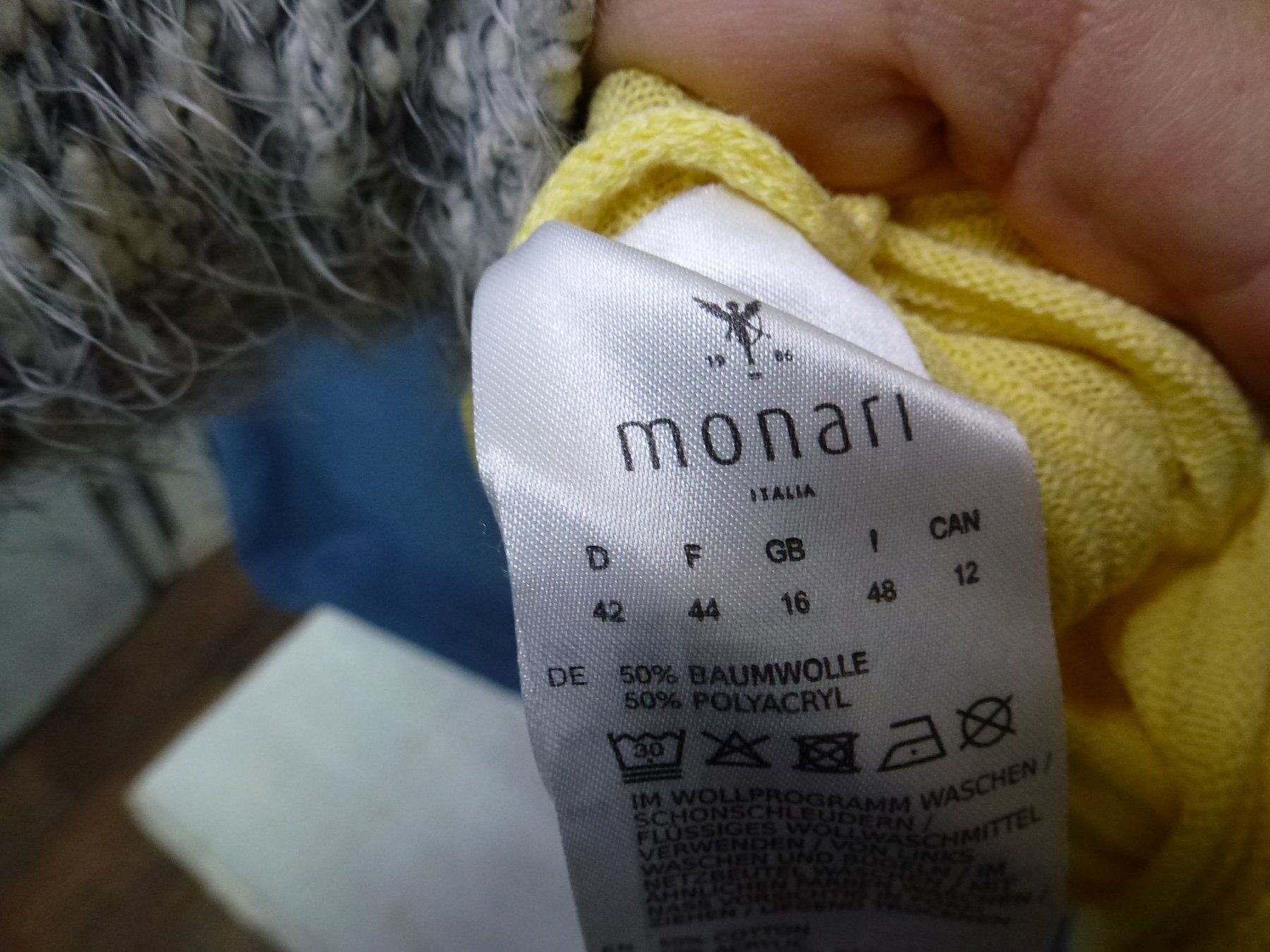Monari Pulls & Sweat-shirts: MONARI PULLOVER DÜNN  GR 42 STRASS RIPPSTRICK COTTON – Neuf (Voir description) à Kreuzlingen par ang_7k8d 6