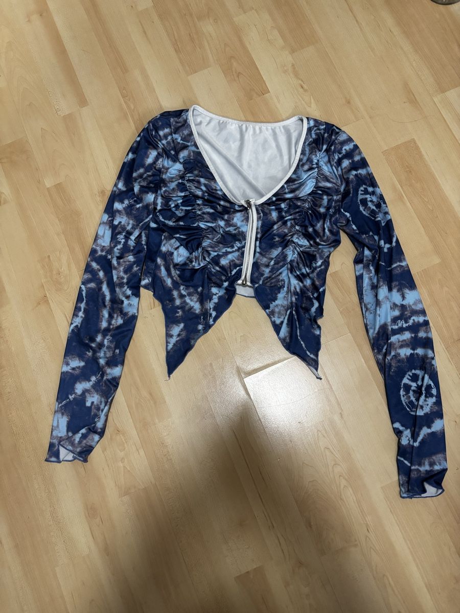 Top: Damen Langarmtop Blau S/M – Nuovo (secondo la descrizione) da zürich venduto da mapaXXefaboo