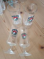 4 Biergläser Polar Sifón 0.25l Glas gebrauchter Zustand
