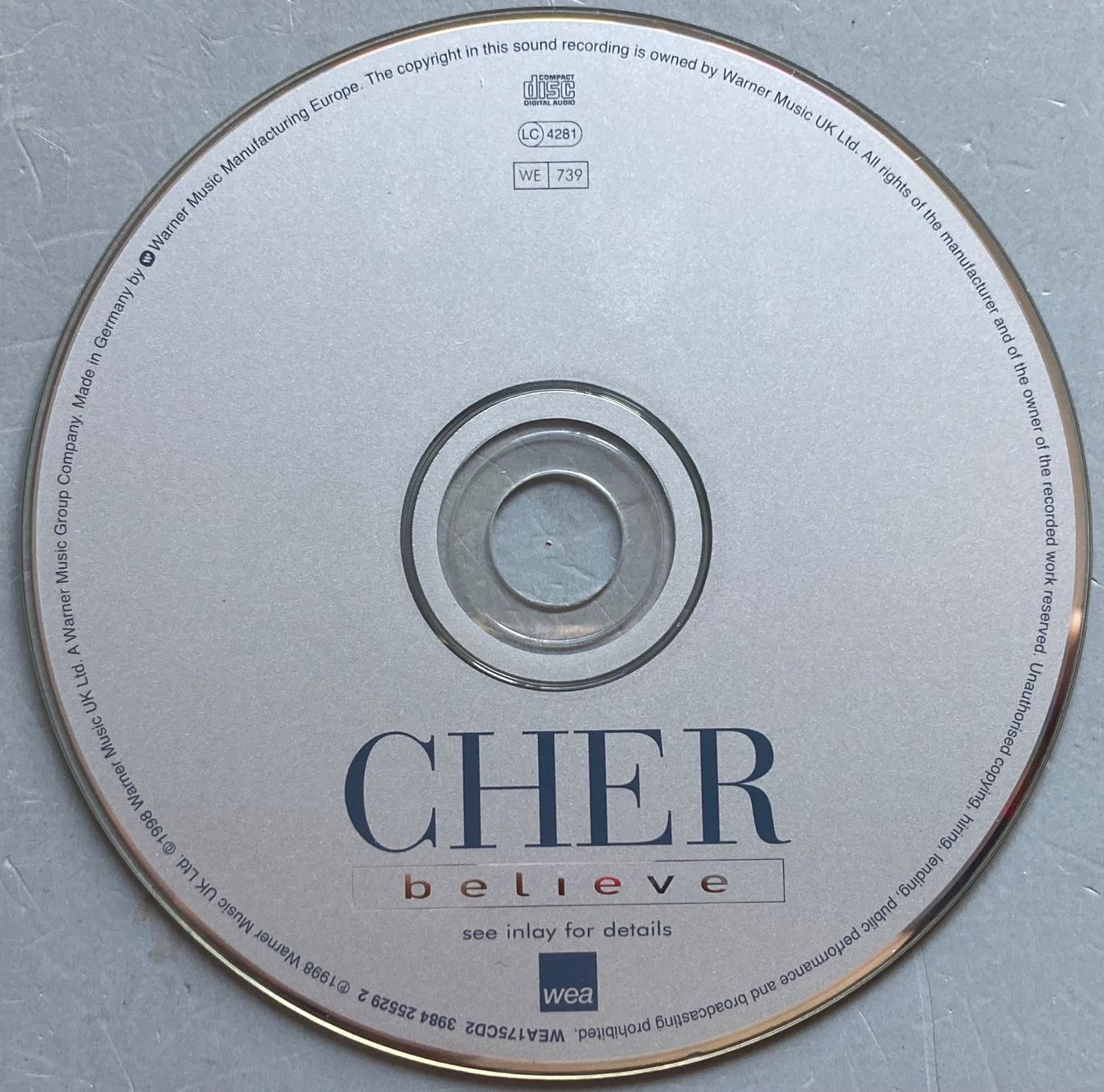 CDs: CHER - BELIEVE – Gebraucht aus Poliez-Pittet von Newtown-Records 1