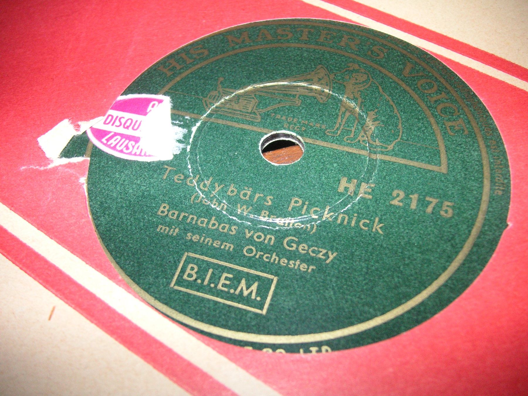 Schallplatten: DISQUES 78 TOURS – Gebraucht aus Lausanne von Leag 9