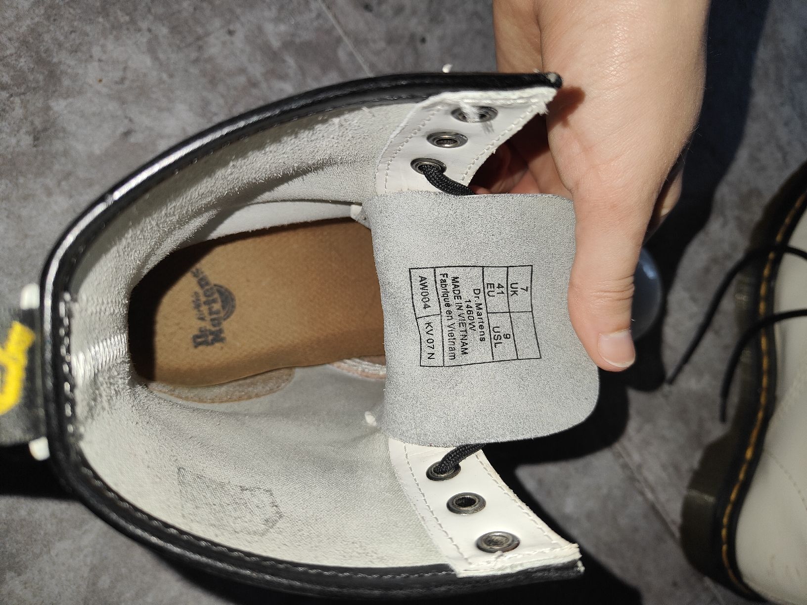 Dr. Martens Scarpe da uomo: Dr. Martens blanches vernies – Usato da Coeuve venduto da sap_2pfr 3
