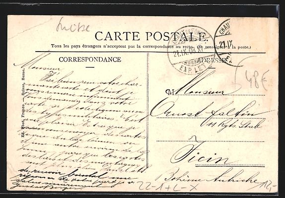 Cartoline postali: La Chaux-de-Fonds, La Synagogue et le Co – Usato da Berlin venduto da bartko-reher 1