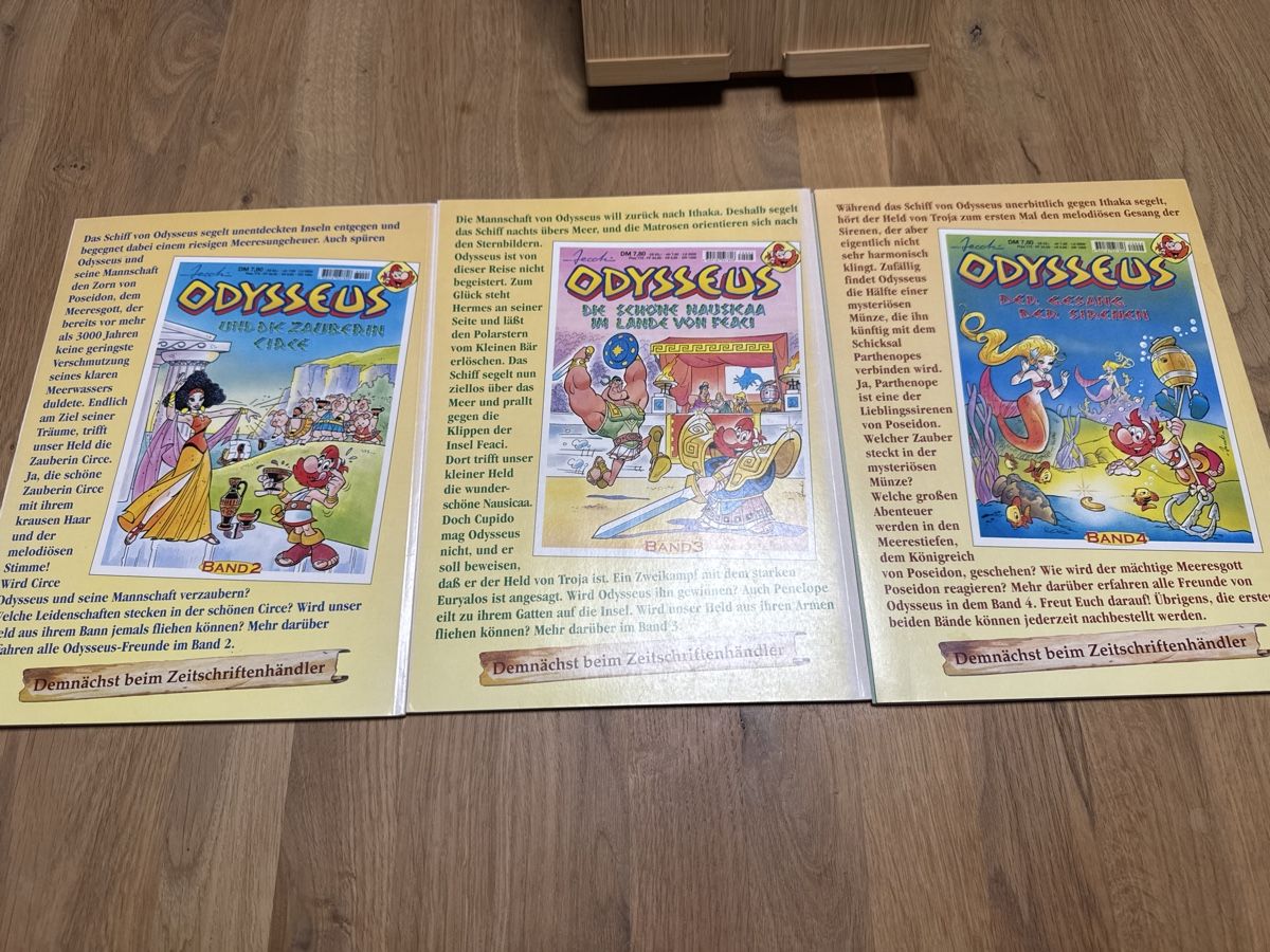 Fumetti: Odysseus Comic 1-3 Rarität! – Usato da Kestenholz venduto da smsale23 1
