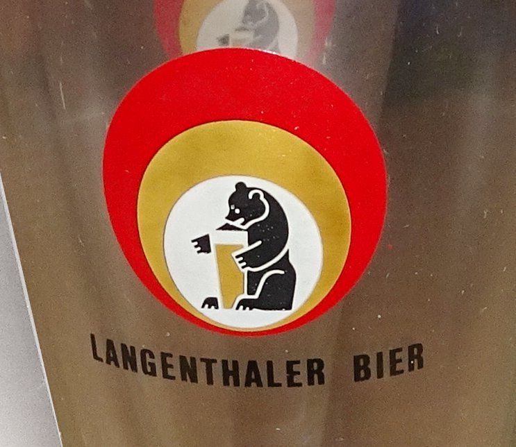 Gläser: 6 Stk. Bierkelche, Langenthaler Bier – Gebraucht aus Lausanne von jag_sj6f 2