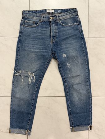 Jeans Bershka Slim Fit Grösse 38 blau guter Zustand
