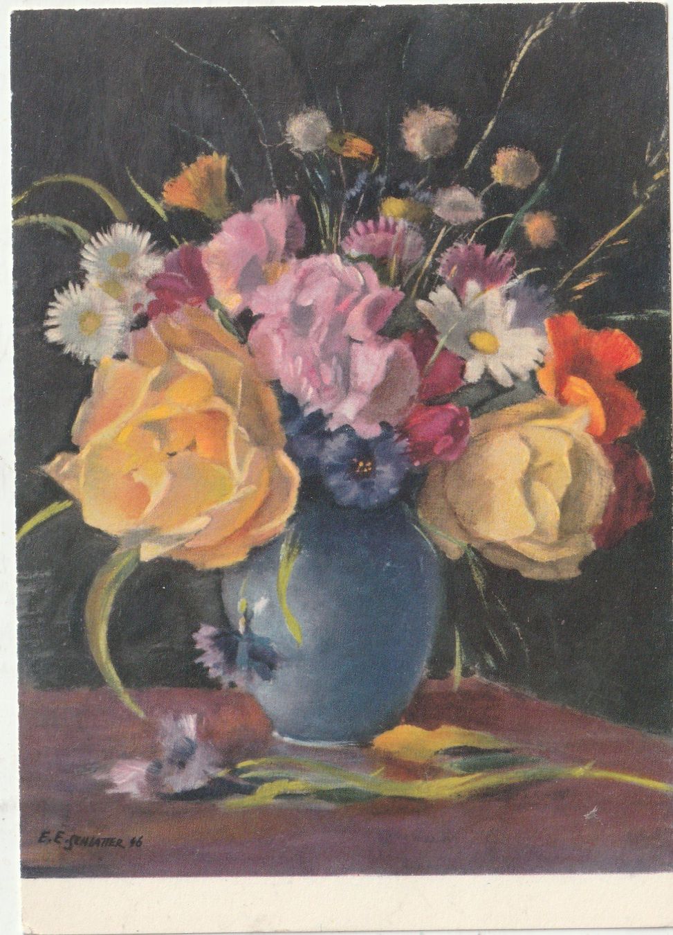 Cartoline postali: Blumenkarte – Usato da Lumbrein venduto da made02