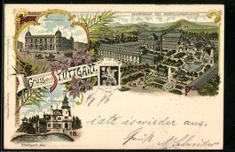 Litho Ganzsache Württemberg PP11F44: St
