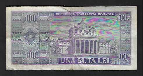 Banconote: Romania  100  Lei  Gebraucht – Usato da Gordola venduto da coinsandnotes 1