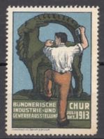 Vignette Bündnerische Industrie- u. Gewerbeausst. Chur 1913