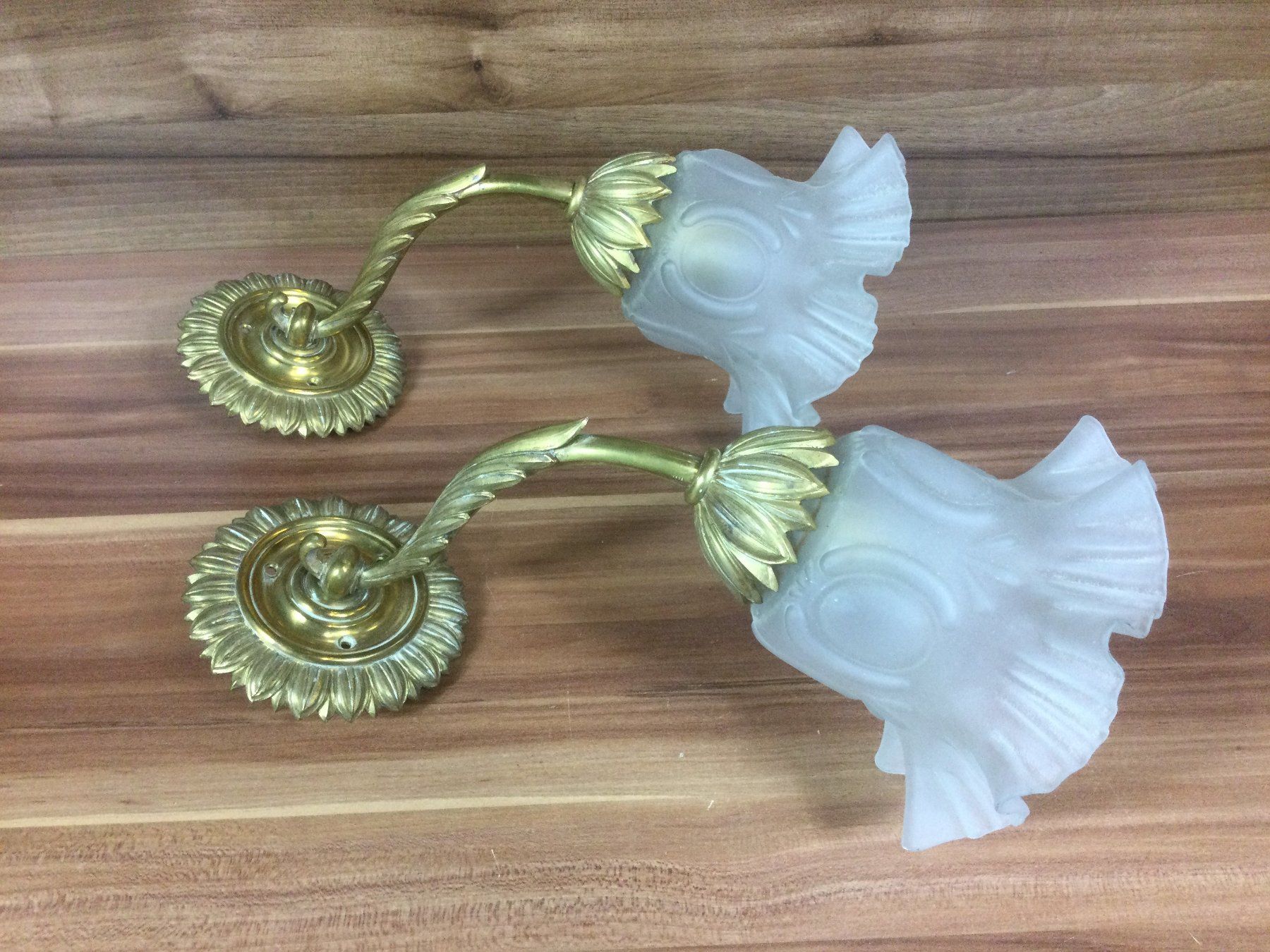 Lampes: Gebrauchte schöne Messing Wandlampen – D'occasion à Wangen SZ par kuriosum12 8
