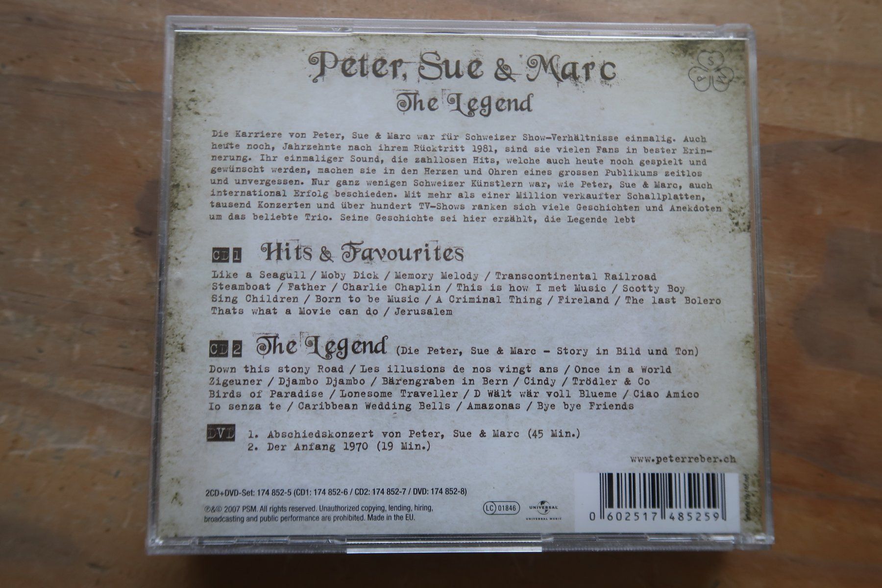 CDs: PETER, SUE & MARC - THE LEGEND - 2x CD + DVD – D'occasion à Basel par Patiscat 1