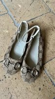 Gucci Ballerinas Gr. 32 Canvas beige braun