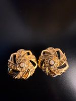 Nina Ricci Vintage Ohrclips mit Strass