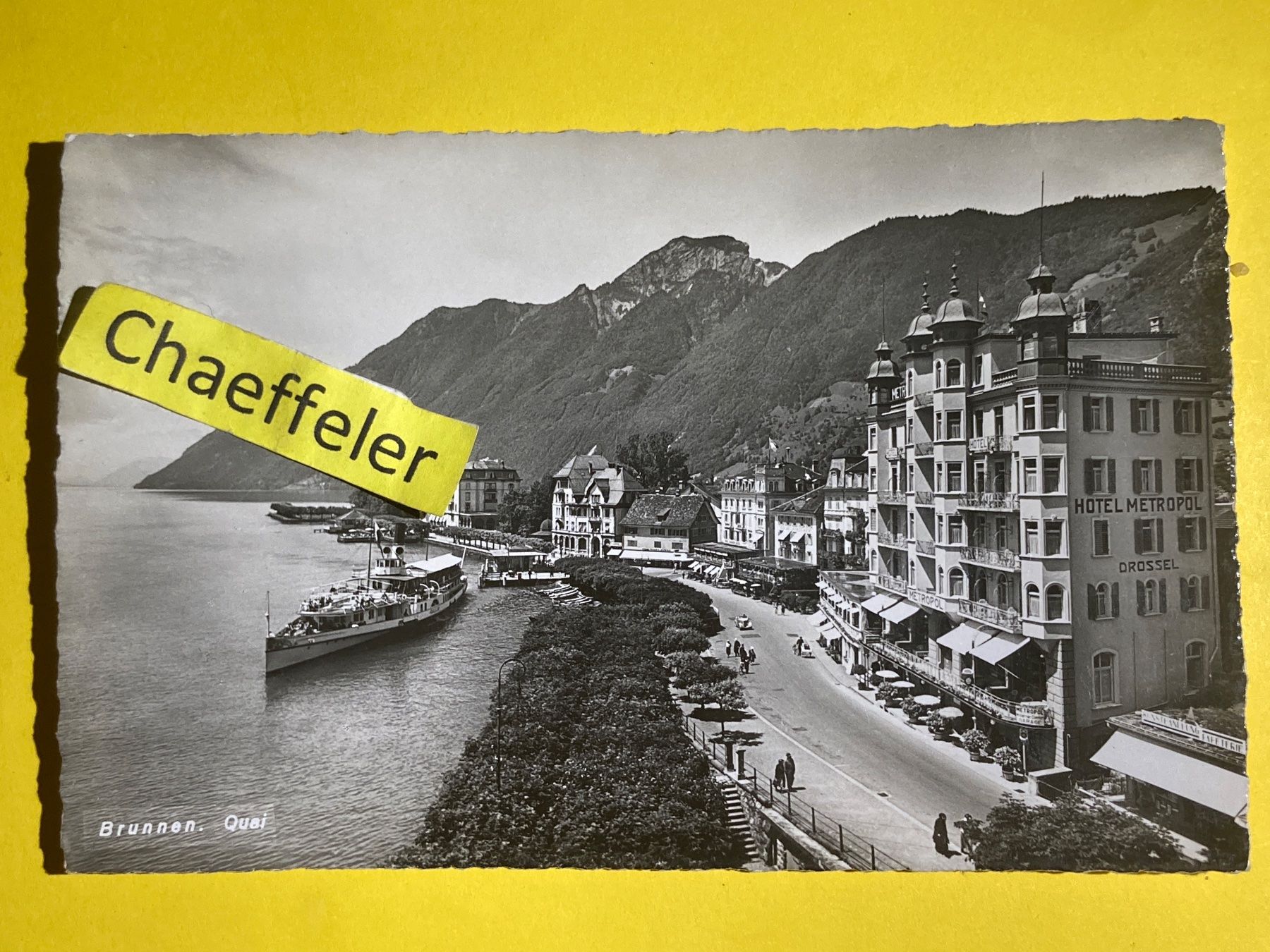 Cartoline postali: 1942 Brunnen. Quai – Usato da Zürich venduto da Chaeffeler