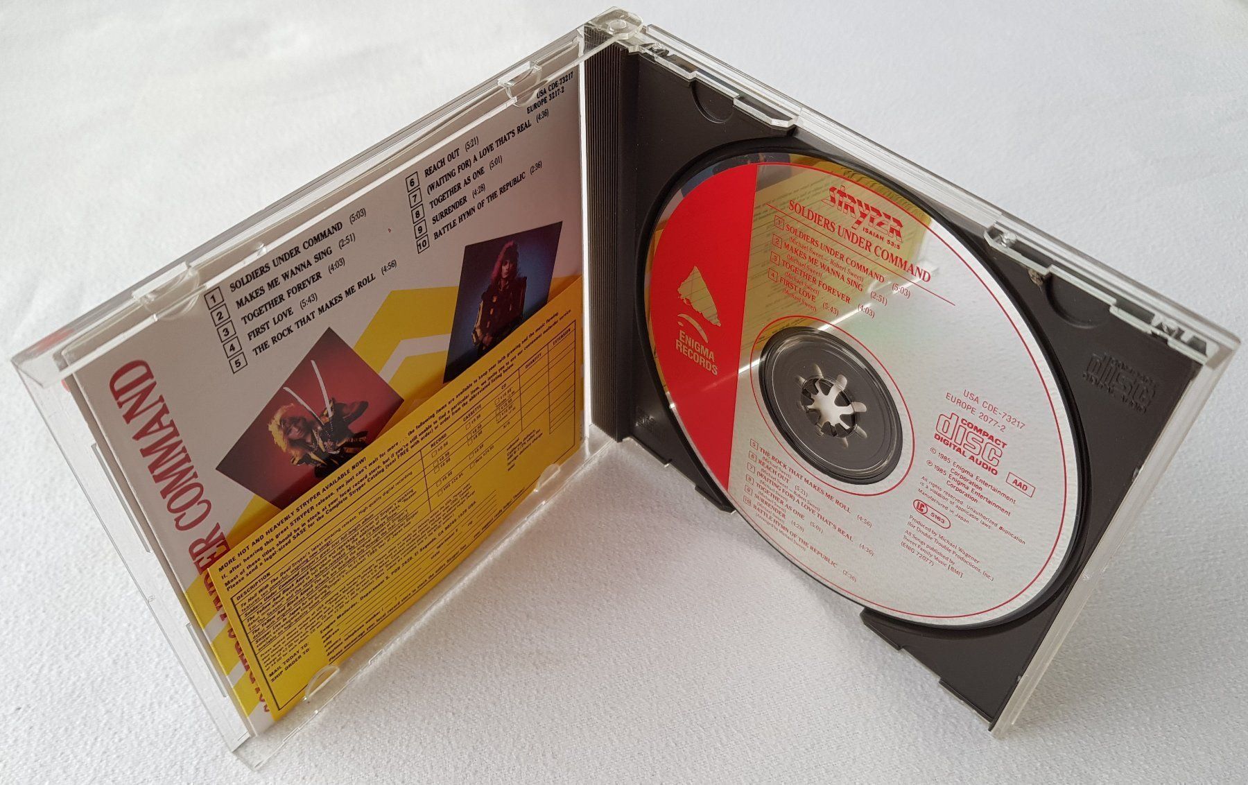 CD: Stryper – Soldiers Under Command - 1986 - US First Press – Usato da Uster venduto da Zardodel 3