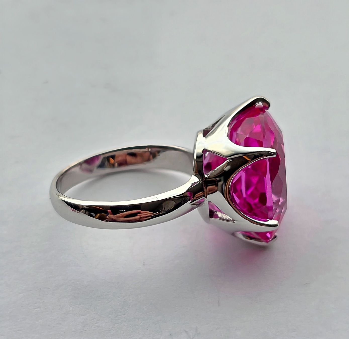 Anelli: Fingerring Solitaire rosa Topas – Nuovo (secondo la descrizione) da Zürich venduto da Benedikt21 9