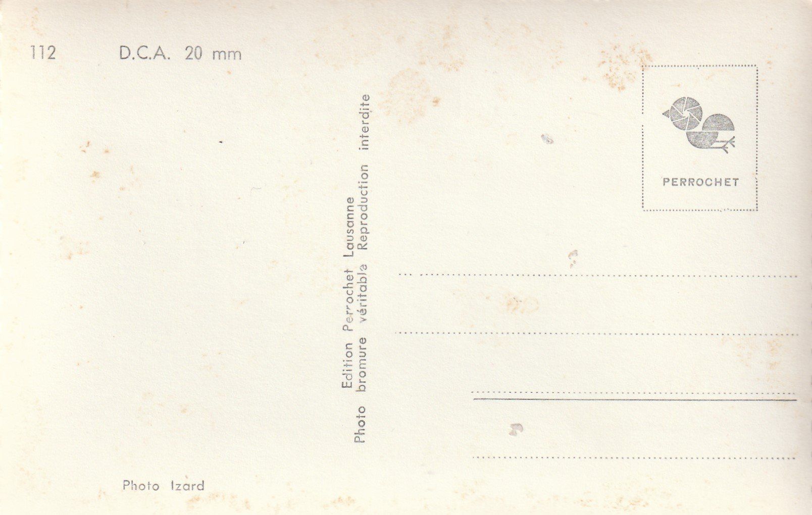 Cartoline postali: Schweizer-Militär - D.C.A. 20mm – Usato da uttwil venduto da Koehlerfred 1