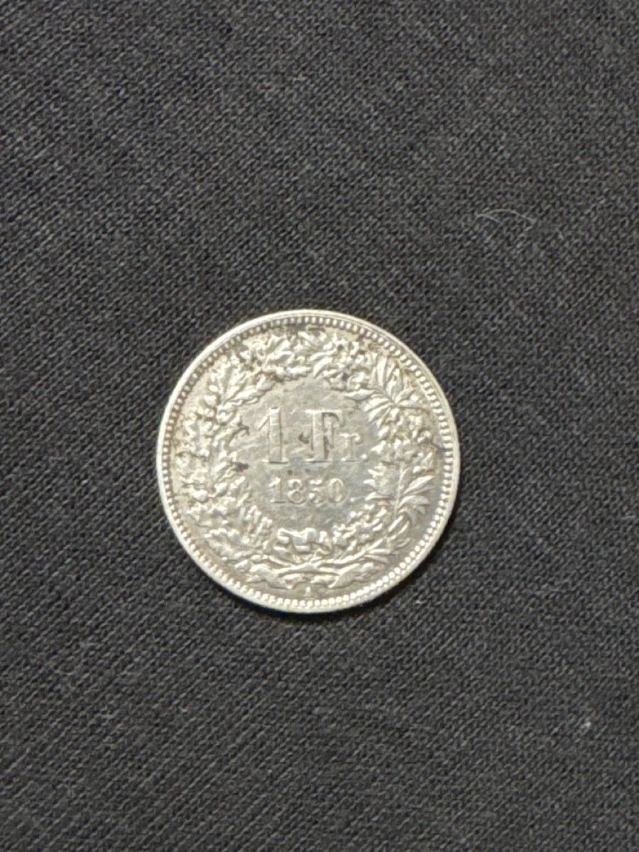 Alle Münzen: 1 Franken Münze 1850 – Gebraucht aus Kaltbrunn von hello_00