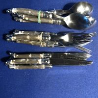 15 service laguiolle 5 cuillères 5 couteaux 5 fourchettes +2