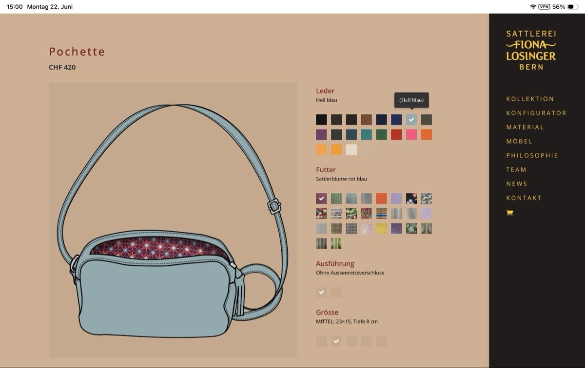 Fiona Losinger Borse da donna: Pochette von Fiona Losinger – Usato da Bern venduto da surfboard 5
