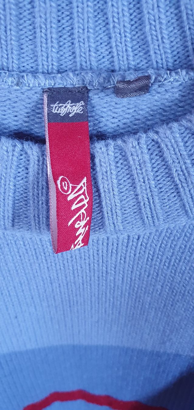 Pulls & Sweat-shirts: Pull, Two Angle, rayé bleu multicolore, L – D'occasion à Aven par stphane1577 1