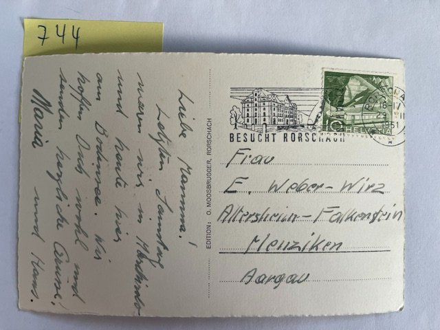 Cartoline postali: alte Ansichtskarte Rorschach Hafen Bodensee, 1951 – Usato da Niederwil AG venduto da dahu75 1