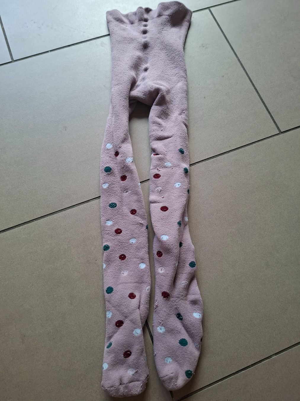 Collant & Leggings: Strumpfhose pink Tupfen Gr. 110/116 – Usato da Erlinsbach venduto da pfunky