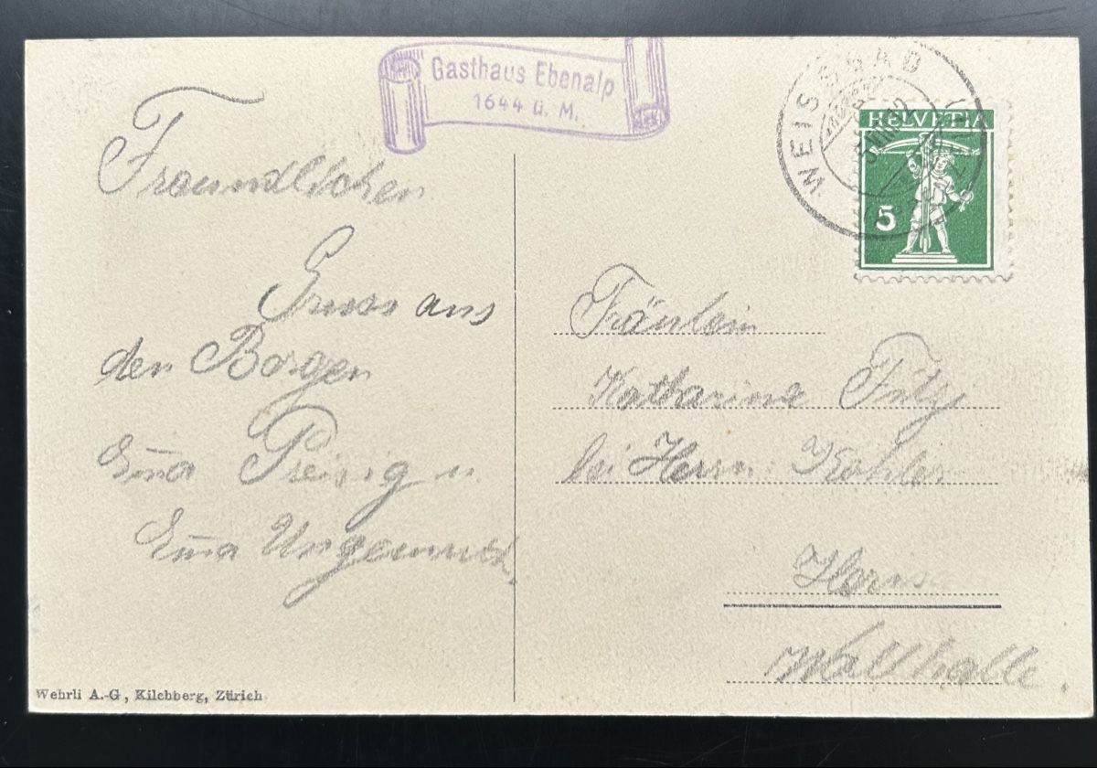 Cartoline postali: Heuträger auf der Ebenalp – Usato da Horw venduto da Tellbub 1