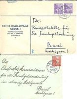 Alte Brief 7 Kt. SZ Gersau, Steinen, Steinerberg (Briefe)