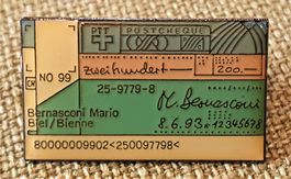 A821 - Pin PTT Postcheque Biel Bienne CH