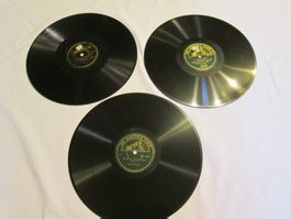 Lot 3x Disques Vinyle "His Master's Voice" 78t (588)